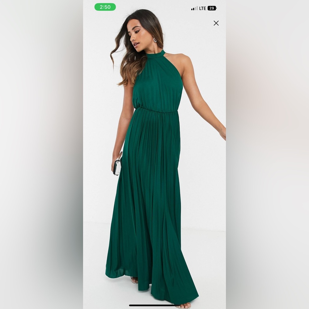 ASOS green maxi dress